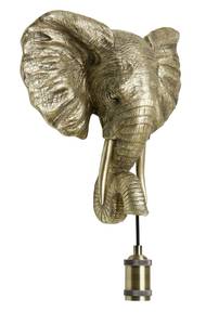 Applique ÉLÉPHANT Doré - Matière plastique - 13 x 36 x 35 cm