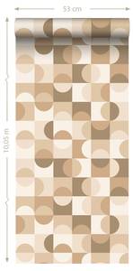 Tapete Kreise im Bauhaus-Stil 7483 Beige