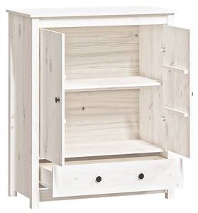 Highboard DE6250 Weiß - Massivholz - 42 x 100 x 83 cm