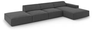 Ecksofa JODIE 5 Sitzplätze Grau