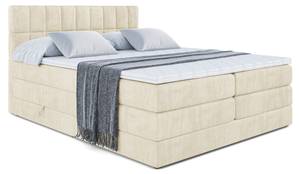 Boxspringbett MIAMI KING Ecru - Breite: 160 cm