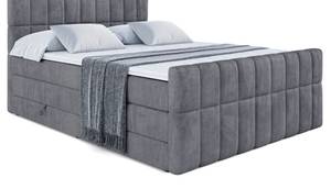 Boxspringbett MIAMI-Z KING Steingrau - Breite: 200 cm