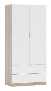 Kleiderschrank 2 Türen Worcester Braun - Holzwerkstoff - 82 x 137 x 52 cm