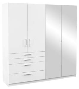 Kleiderschrank NIDAWO Weiß - Holzwerkstoff - 60 x 210 x 200 cm