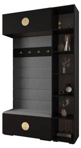 Garderobe Inova 4 Z20 Schwarz - Gold - Grau - Gold