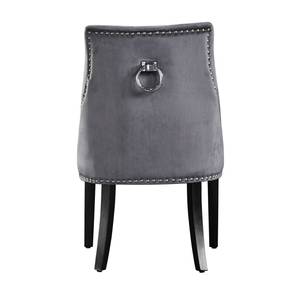 Windsor Velvet Chair 6er-Set, Dunkelgrau Grau