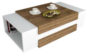 Table basse Muphrid Blanc - Bois manufacturé - 57 x 31 x 110 cm