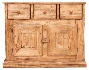 Sideboard RUSTIK Braun - Massivholz - 45 x 92 x 81 cm