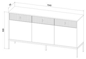 Sideboard MAGGIORE SB154 3D3D Beige - Gold