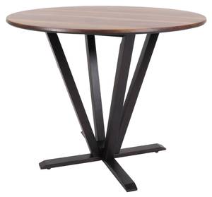 Bistrotisch M56-S Grau - Holzart/Dekor - Holz teilmassiv - 92 x 76 x 92 cm