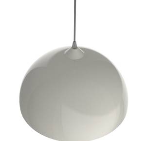 Suspension Cassis Blanc crème brillant - Abat-jour diamètre : 40 cm