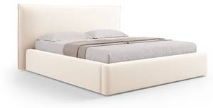 Bett mit Box und Kopfteil AGATE Beige