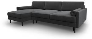 Schlaf-Ecksofa + Box SCOTT 5 Sitzplätze Grau