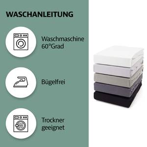 Boxspringbett 180-200x200-220 Bettlaken Weiß - Textil - 200 x 32-40 x 220 cm