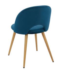 Lot de 2 chaises Bratina Bleu - Textile - 52 x 77 x 56 cm