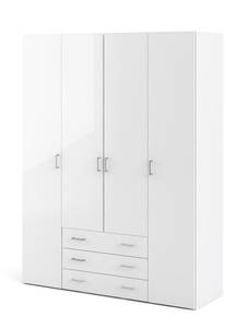 l' armoire Spell Blanc - En partie en bois massif - 154 x 200 x 50 cm