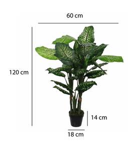 Plante artificielle Dieffenbachia 60 x 120 x 60 cm