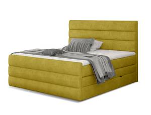 Boxspringbett BOLIVAR Gelb - Breite: 180 cm