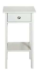 Nachttisch Trone Weiß - Holz teilmassiv - 40 x 70 x 35 cm