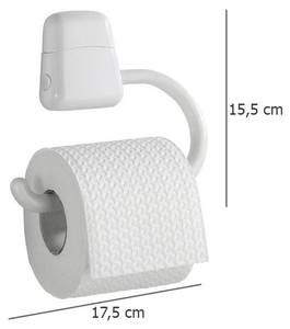 Toilettenpapierhalter PURE, weiß, WENKO Weiß - Kunststoff - 18 x 16 x 3 cm