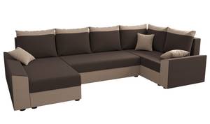 Ecksofa PAULI-LONG Braun - 307 x 90 x 161 cm - Ecke davorstehend rechts