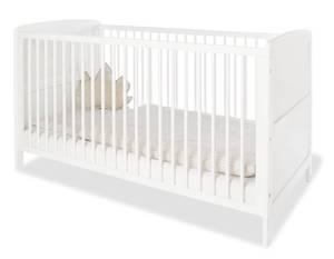 Pinolino Chambre de bébé Viktoria Hêtre partiellement massif - Lit pour bébé, table à langer et armoire à vêtements - Vernis blanc
