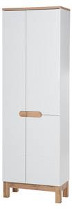 Armoire haute BALI HC60 3D Blanc - Bois manufacturé - Matière plastique - 60 x 187 x 33 cm