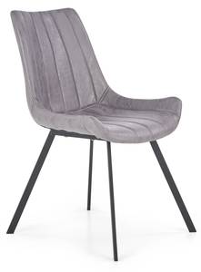 Chaise K279 Gris - Cuir synthétique - 54 x 85 x 43 cm