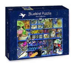 Puzzle Blaue Sammlung Papier - 23 x 5 x 33 cm
