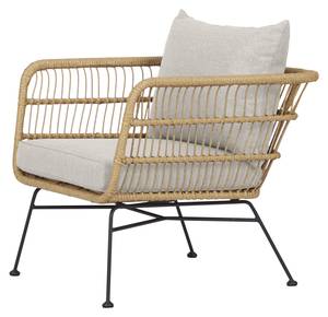 Gartenstuhl Nina 2er Set Beige - Rattan - 68 x 65 x 72 cm