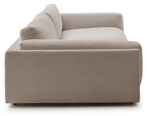 Big Sofa RAINA Taupe - Breite: 254 cm - Textil