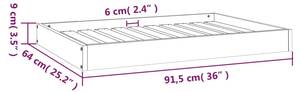 Hundebett 820864 Braun - 64 x 91 cm