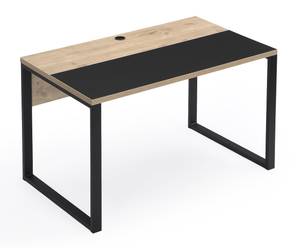 Schreibtisch NOEL 120x70cm Schwarz - Eiche Sand Dekor - Breite: 120 cm