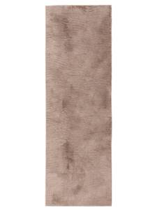 Tapis à poils longs Furry 2 Taupe - 80 x 300 cm