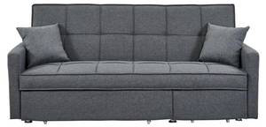 Schlafsofa CANETTI Grau - Textil - 86 x 98 x 206 cm