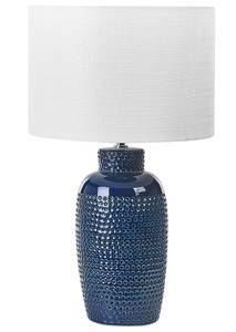Lampe de table PERLIS Bleu - Blanc - Céramique - 40 x 83 x 120 cm