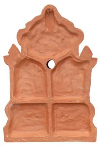 Brunnengiebel GARDENIA Rot - Keramik - Stein - 3 x 47 x 37 cm