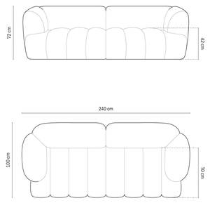 modulares Sofa HARRY 3 Sitzplätze Pastellblau