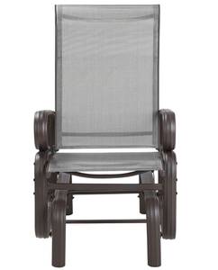 Chaise de jardin BORGIO Marron - Gris - Métal - 60 x 104 x 78 cm