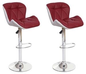 Tabouret de bar A92 (lot de 2) Bordeaux