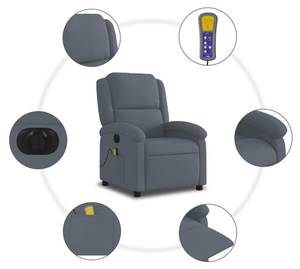 Fauteuil de massage électrique 3032268-3 Gris foncé