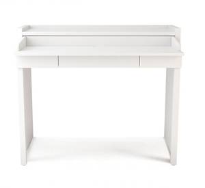 Console bureau extensible blanc Blanc