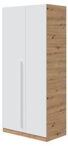 Kleiderschrank 2 Türen Daabec Beige - Holz teilmassiv - 52 x 200 x 90 cm