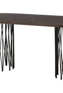 Table à manger STONE DT100 Marron - Bois manufacturé - 100 x 74 x 220 cm