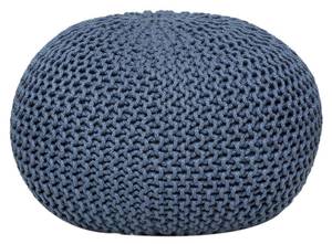 Bodenkissen ø 55 cm Pouf Sitzkissen Blau