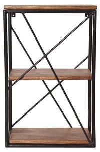 Wandregal Home Braun - Massivholz - Holzart/Dekor - 40 x 62 x 35 cm