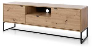 Meuble tv AMBER RTV153 2D1D Beige - Bois manufacturé - Matière plastique - 153 x 54 x 39 cm