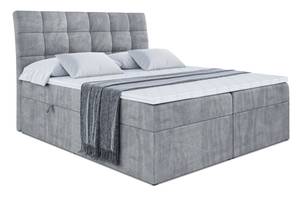 Boxspringbett BRUGO Grau - Breite: 120 cm - H4