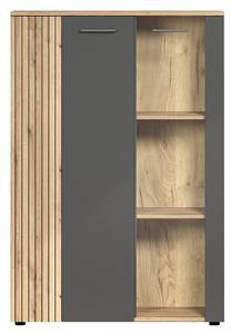 Vitrinenschrank Esteban Grau - Holzwerkstoff - 34 x 132 x 90 cm