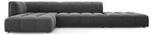 modulares Ecksofa SERENA 5 Sitzplätze Grau